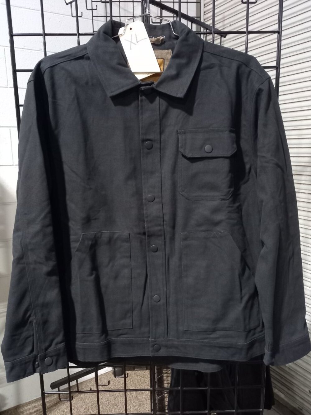 Men's Concealed Carry Flannel Lined Canvas Shirt Jacket | XL